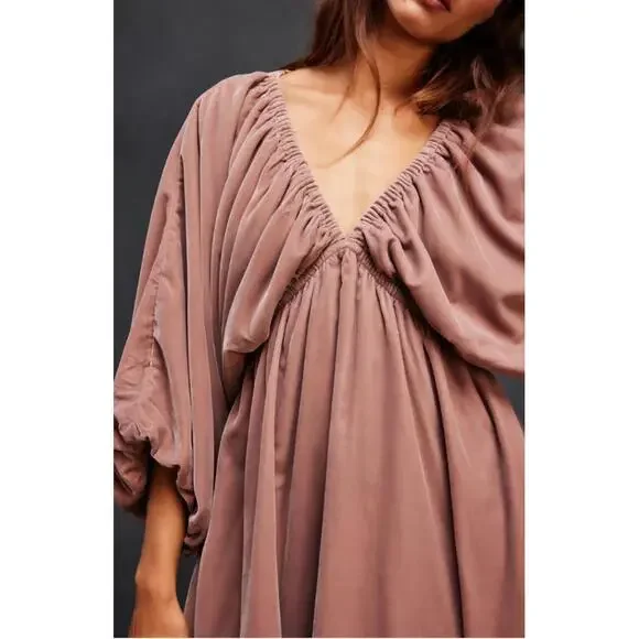 #69 - FREE PEOPLE Portia Velvet Mini Dress - Picture 3 of 5